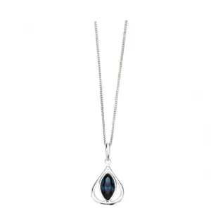 Elements Silber Montana Kristall Tränenanhänger P3397LZ364N724 Anfänge Schmuck