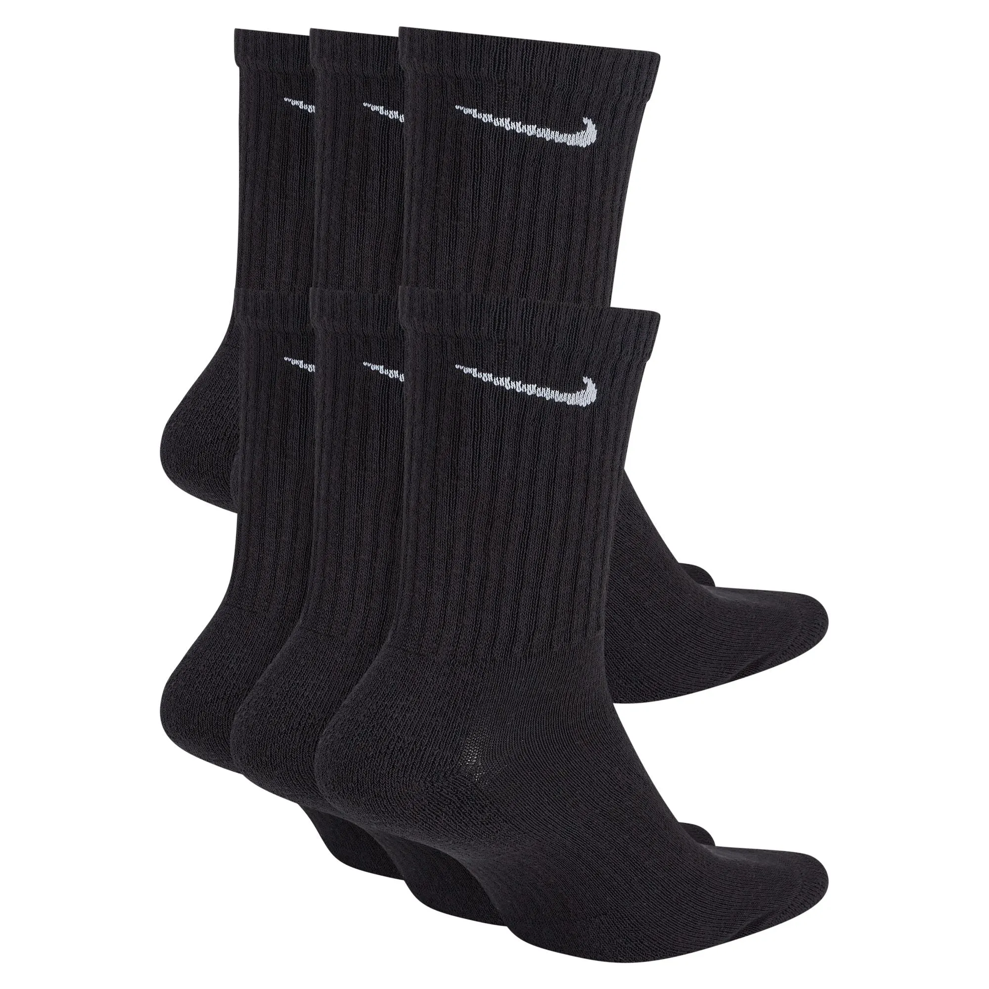 Tägliche gepolsterte Crew-Socken (6 Paar)