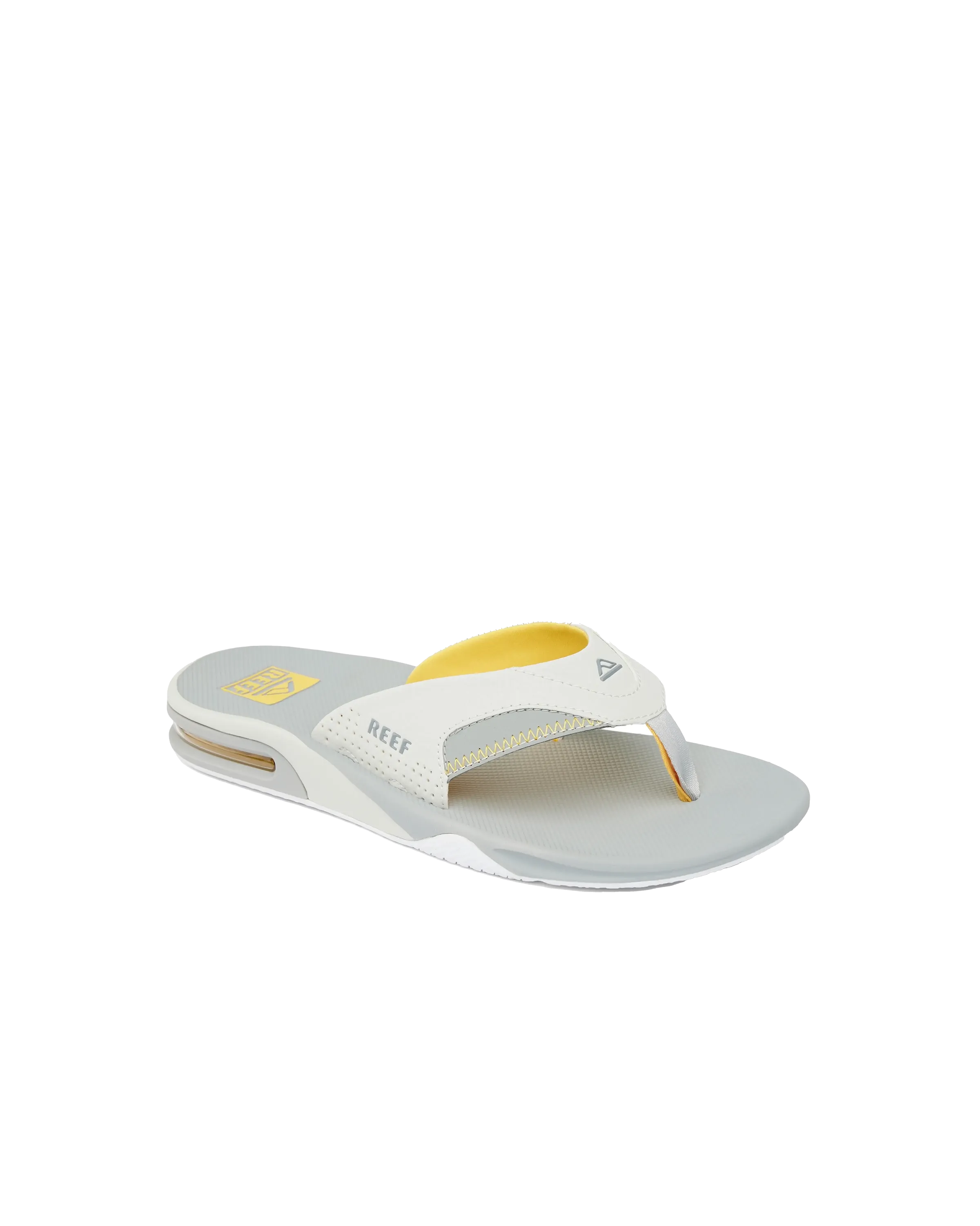 Fanning Flip Flops in Gelb, Grau & Grau
