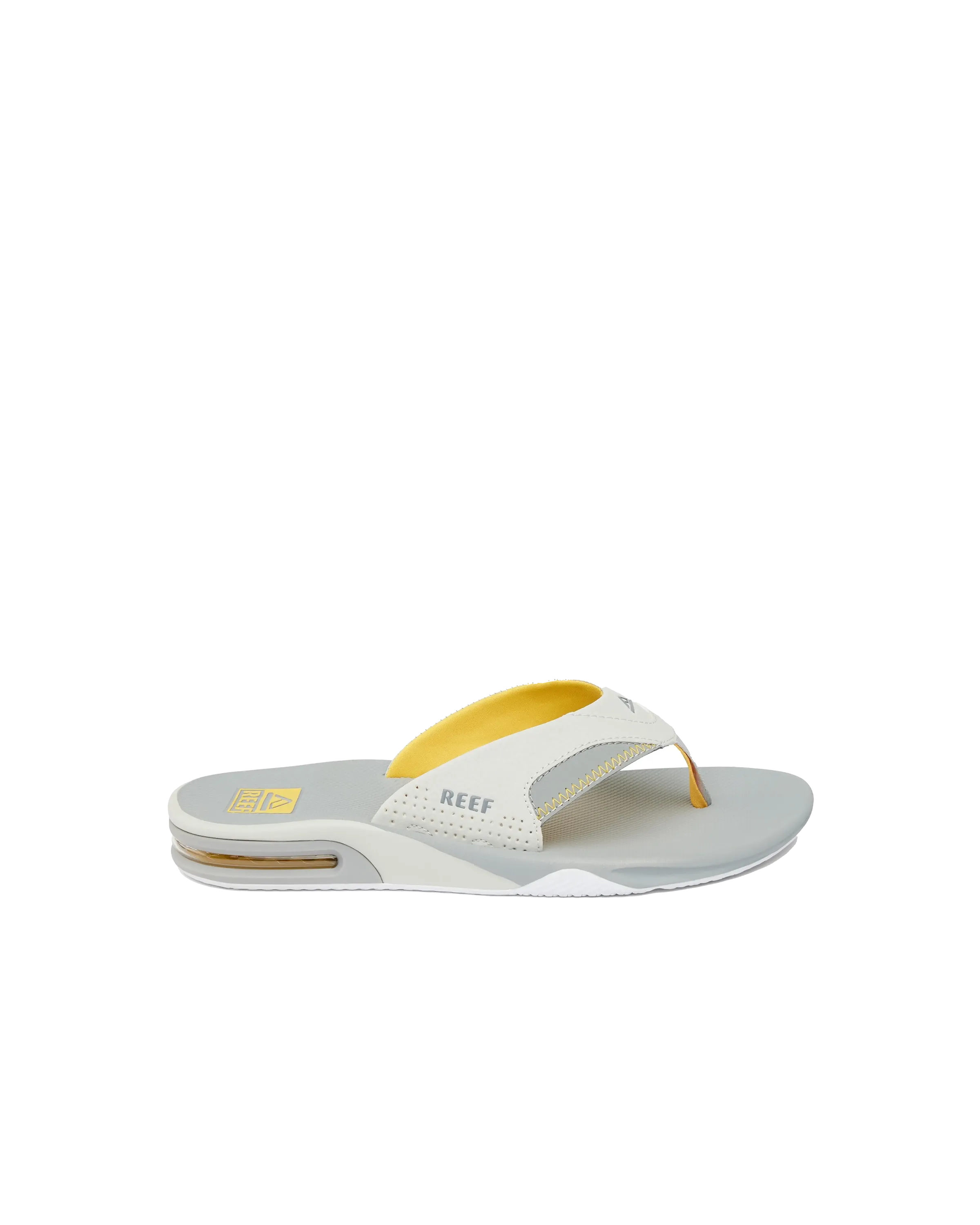 Fanning Flip Flops in Gelb, Grau & Grau