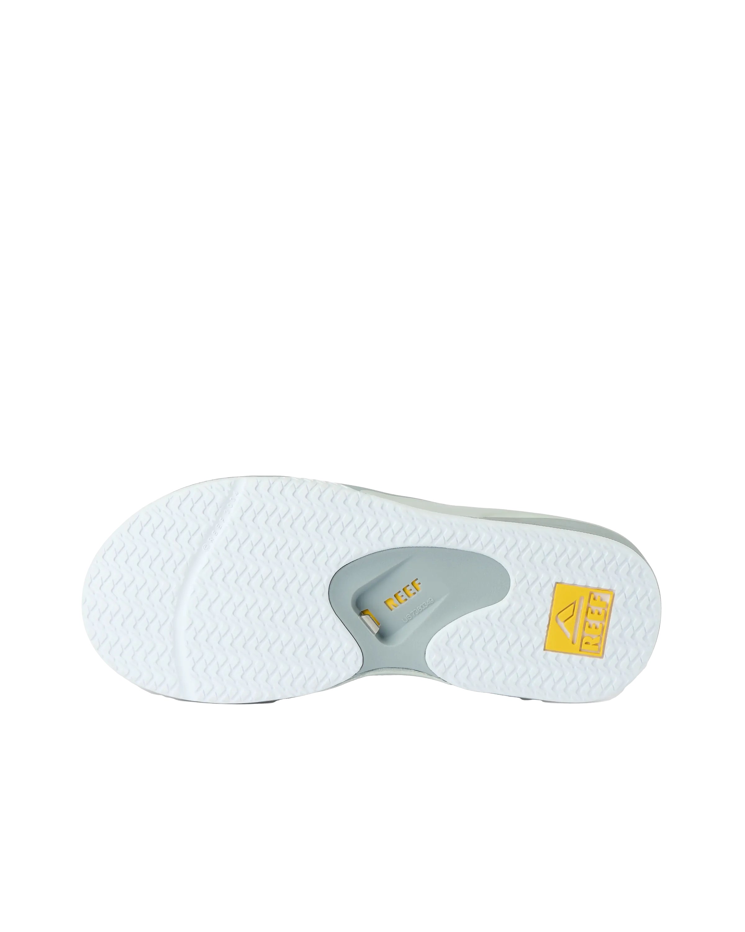 Fanning Flip Flops in Gelb, Grau & Grau