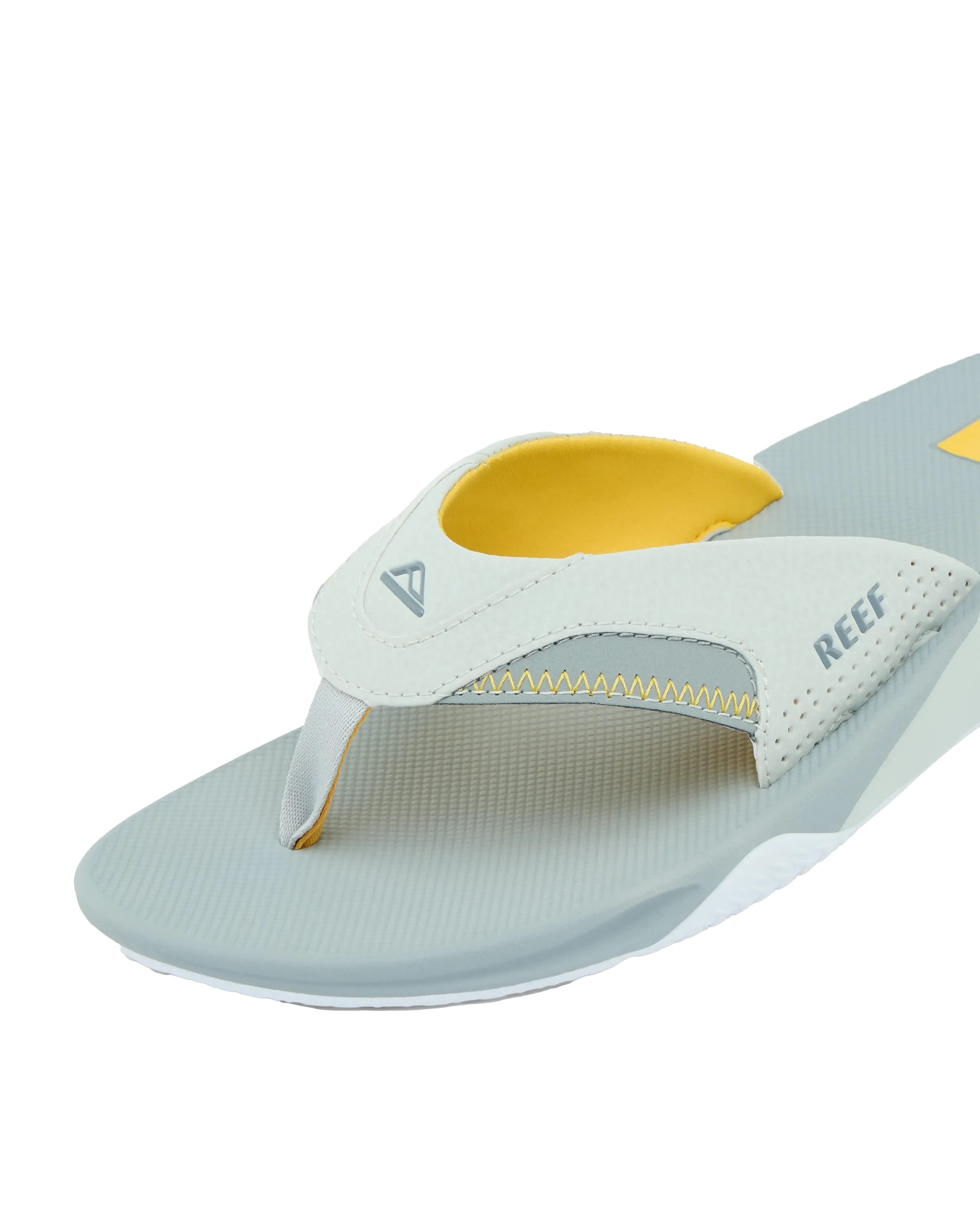 Fanning Flip Flops in Gelb, Grau & Grau