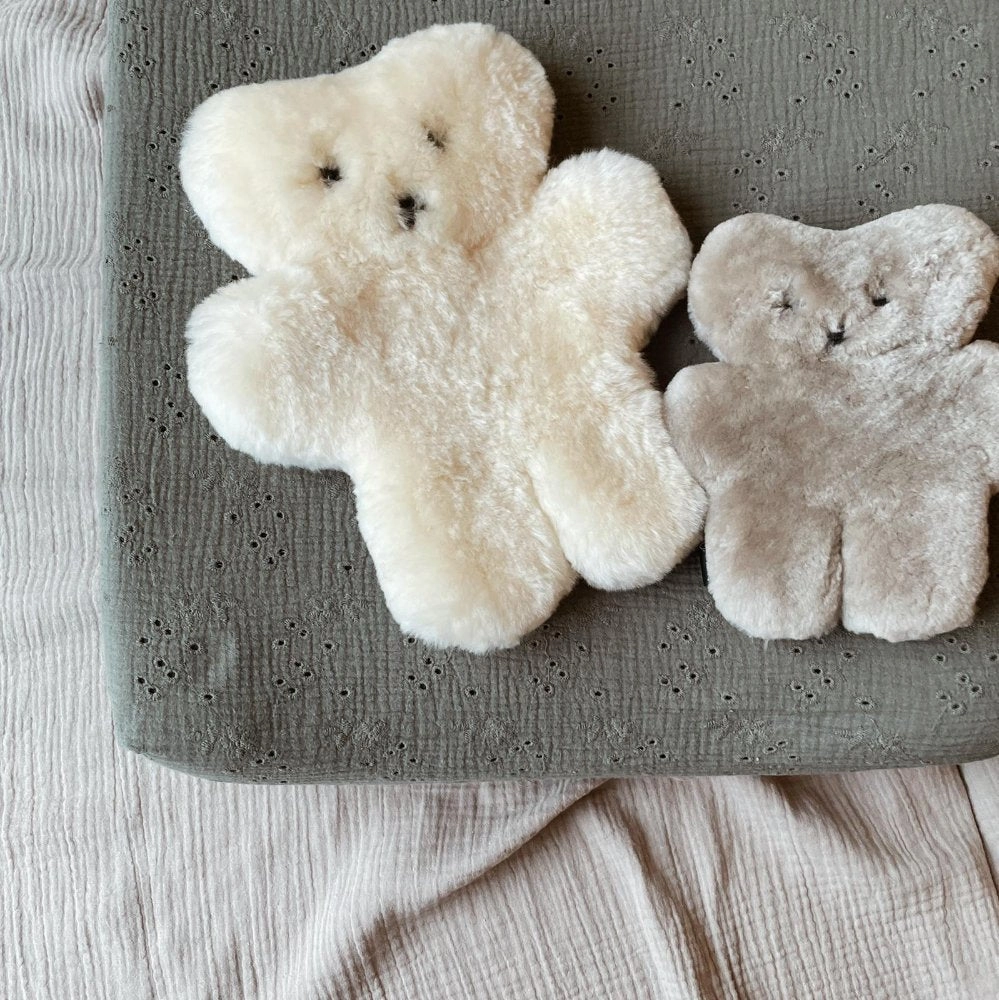 Flat-Out Schafsfell Teddybär - Handgefertigt - Mehr Farben & Größen