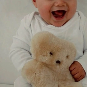 Flat-Out Schafsfell Teddybär - Handgefertigt - Mehr Farben & Größen