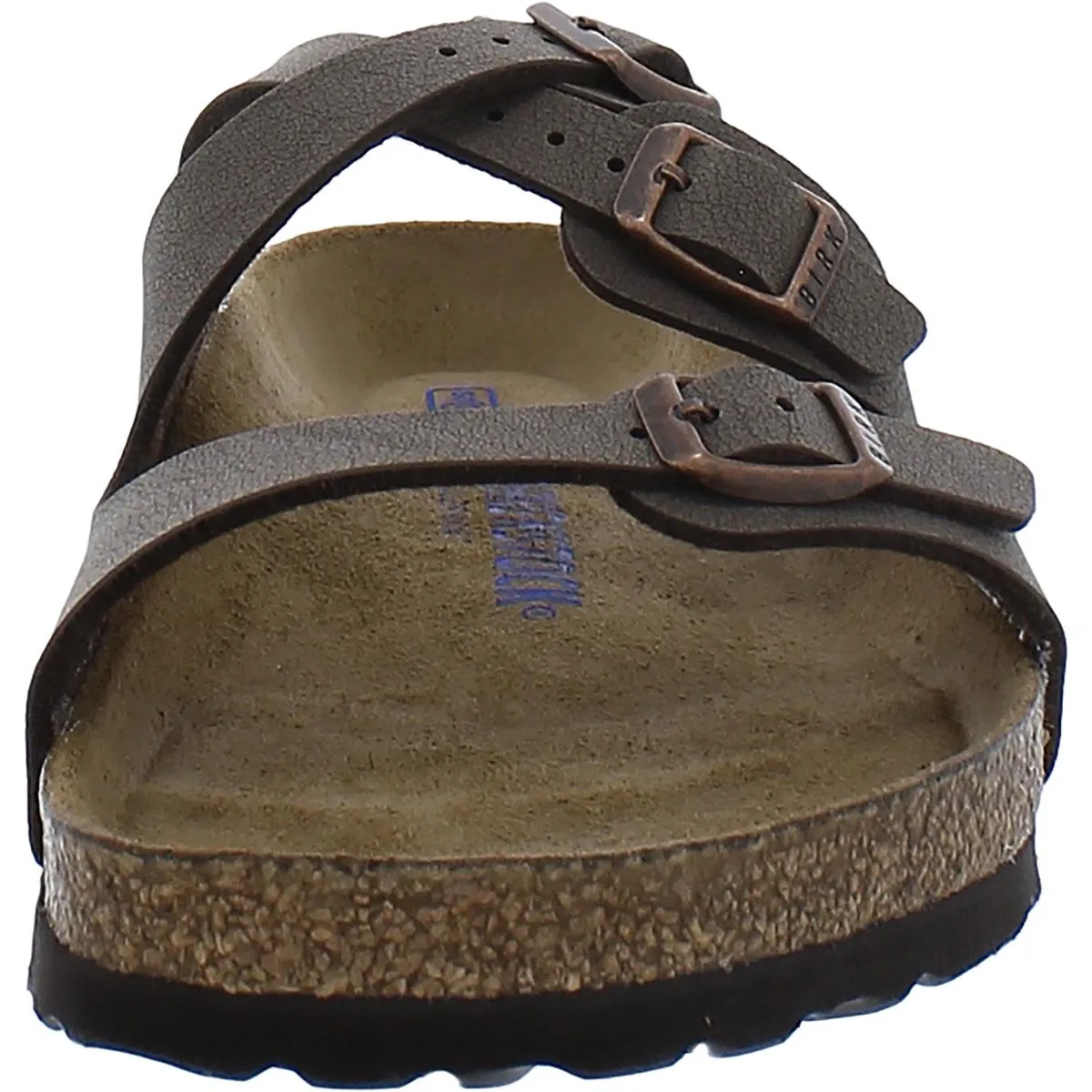 Florida BS Damen Leder Slides Fußbett Sandalen