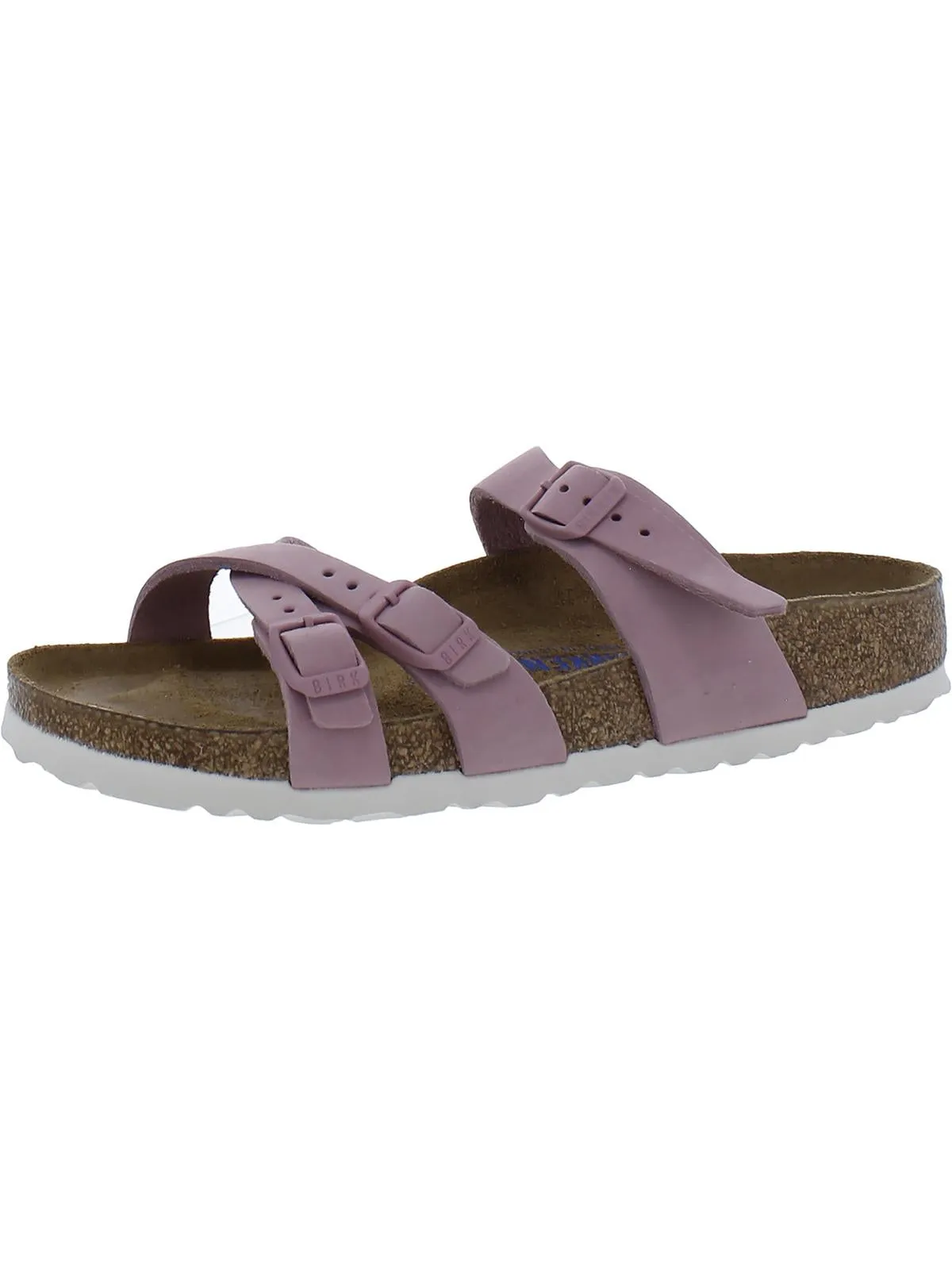 Franca Damen Leder-Fußbett-Slides Sandalen
