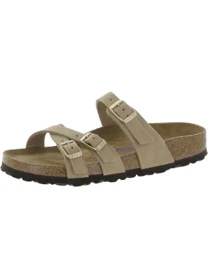 Franca Damen Nubuck Riemchen-Sandalen