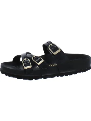 Franca Damen Lackleder Kork-Slide-Sandalen
