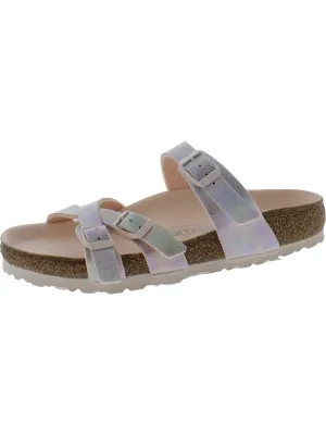 Franca Damen Vegan Kunstleder Slide Sandalen