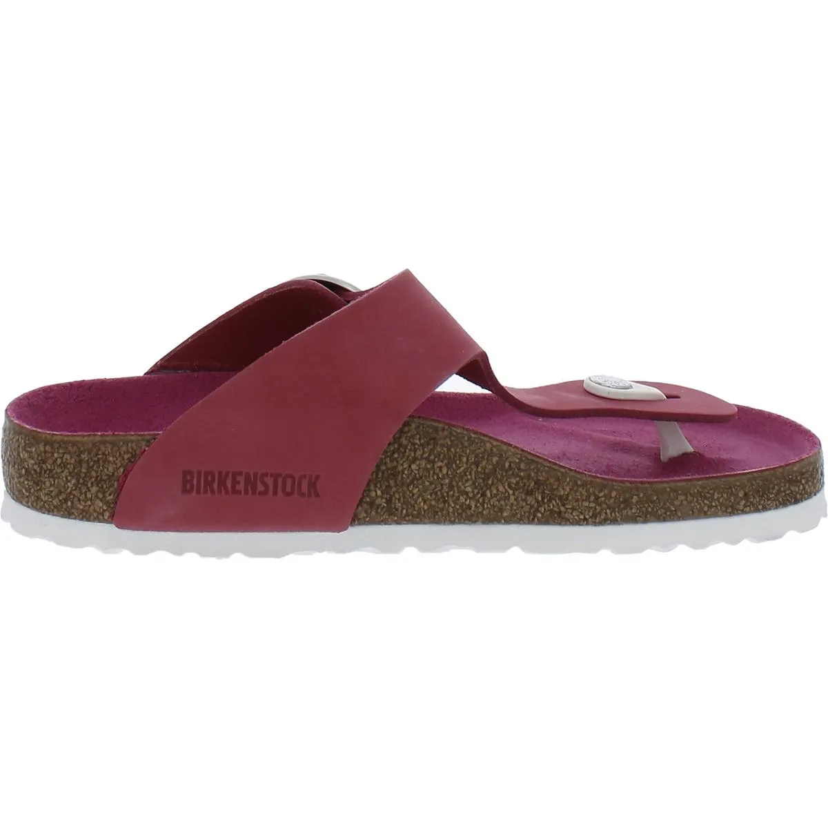 Gizeh Big Buckle Damen Nubuck Slide T-Riemchen Sandalen
