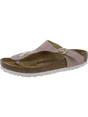 GIZEH Damen Ledersandalen mit flachem Fußbett
