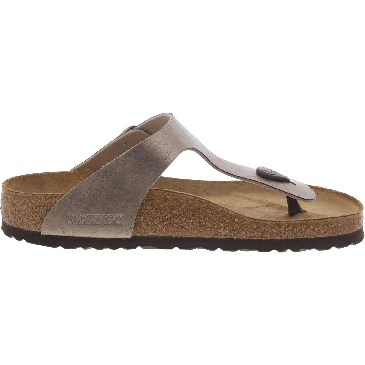 Gizeh Damen Leder-Metallic-String-Sandalen