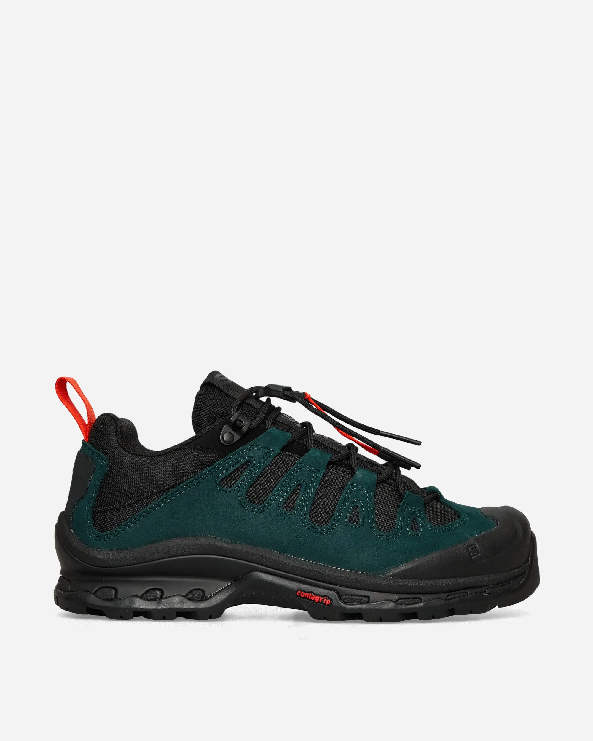 GR10K Quest Low - 01 Vassal Sneakers Schwarz / Ponderosa-Kiefer / Flammendes Scharlachrot