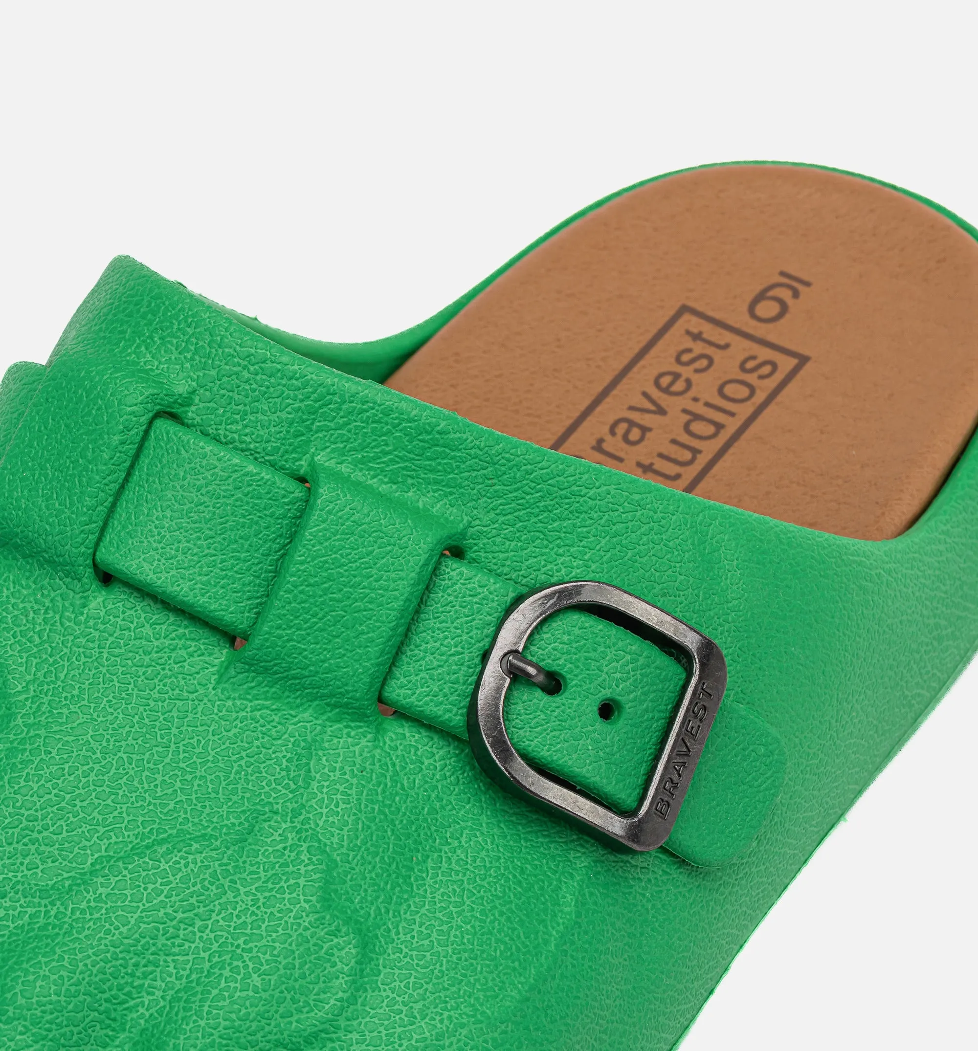 Grüner Green Foot Clog Herren Sandale - Grün