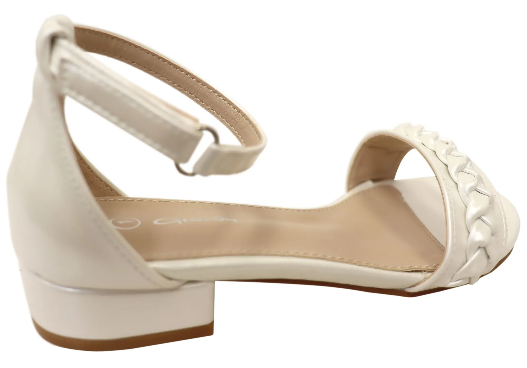 Grosby Lizzy Lou Kinder Mädchen Sandalen mit niedrigem Absatz Grosby Schuhe