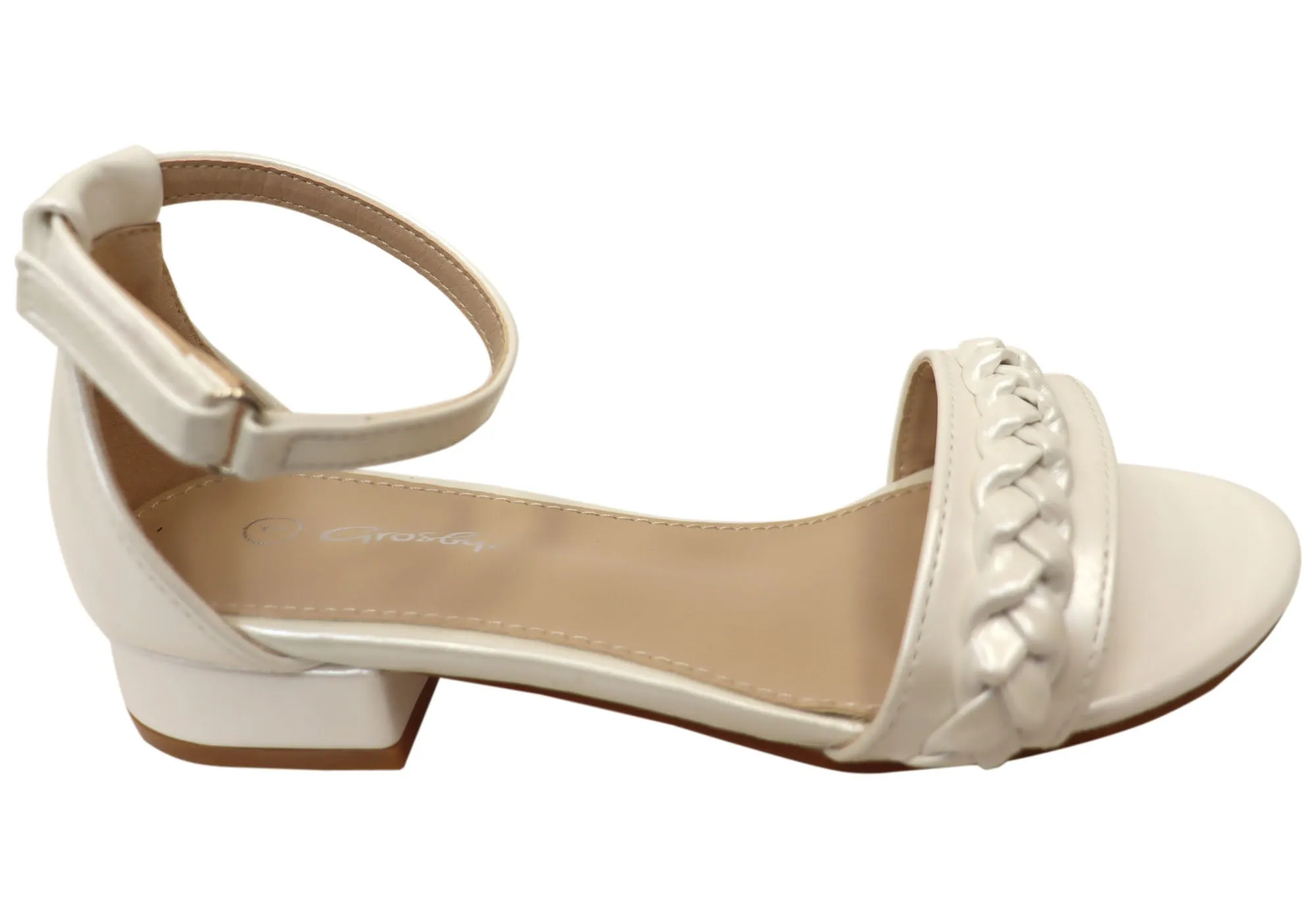 Grosby Lizzy Lou Kinder Mädchen Sandalen mit niedrigem Absatz Grosby Schuhe