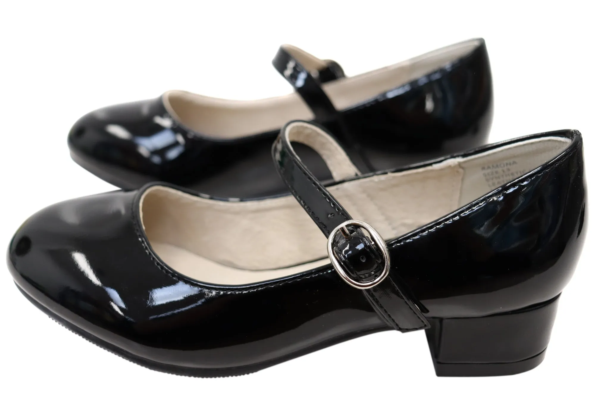 Grosby Ramona Mädchen Kinder Mary Jane Stil Formelle Niedrigabsatz Kleiderschuhe Grosby Schuhe