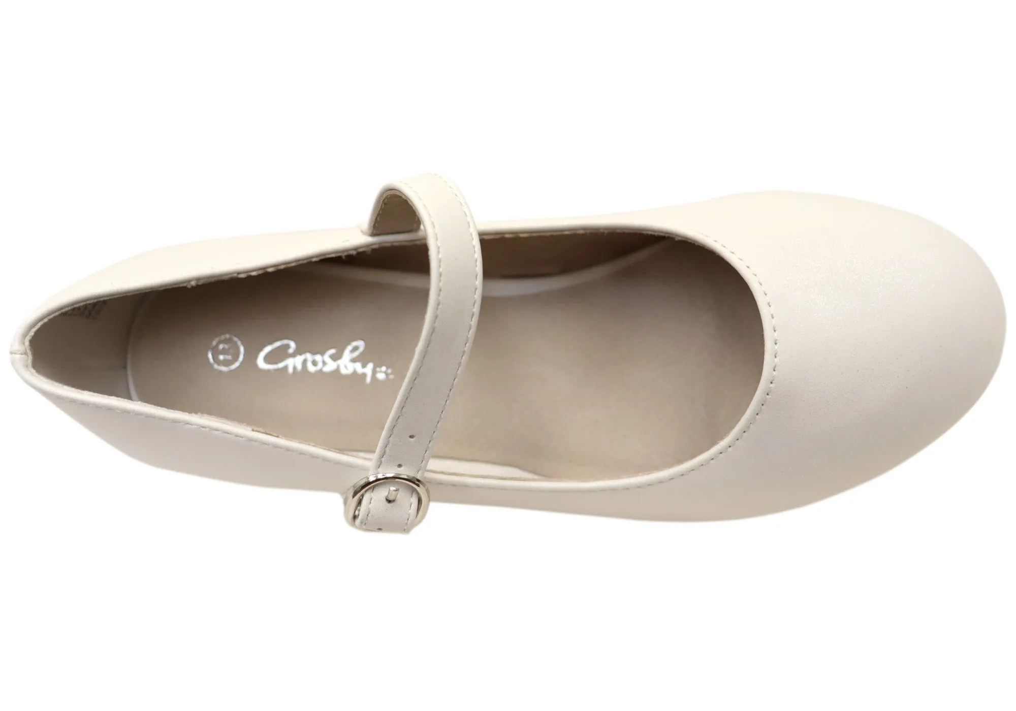 Grosby Ramona Mädchen Kinder Mary Jane Stil Formelle Niedrigabsatz Kleiderschuhe Grosby Schuhe