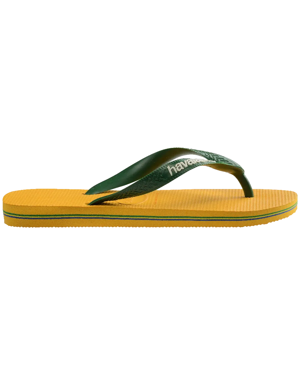 Havaianas Schuhe Brasilien Logo Flip-Flops in Knallgelb