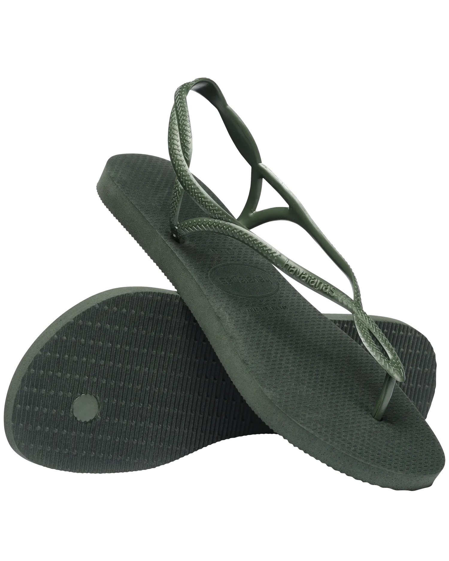 Havaianas Schuhe Luna Flip-Flops in Olivgrün
