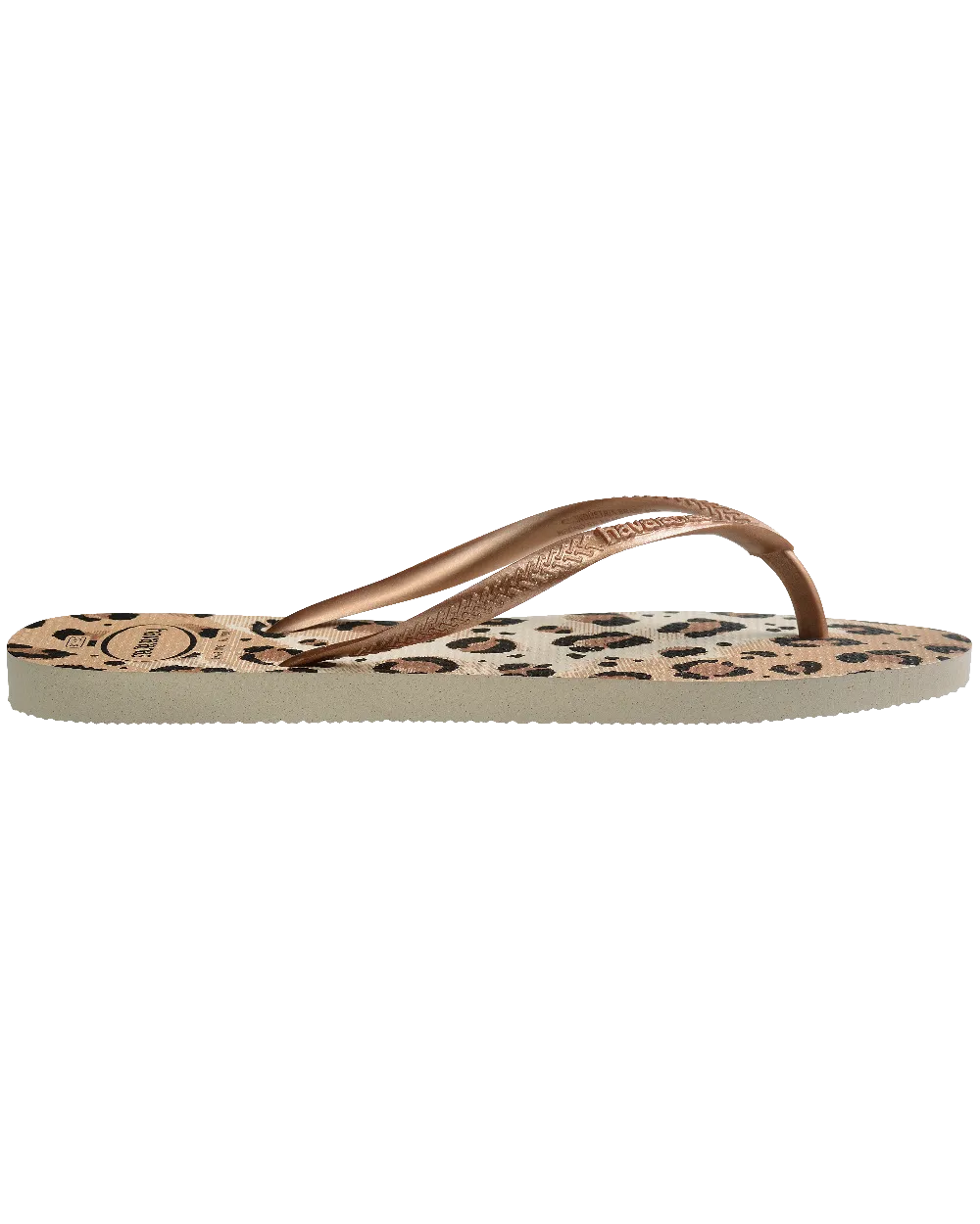 Havaianas Schuhe Slim Animals Flip-Flops in Beige & Beige