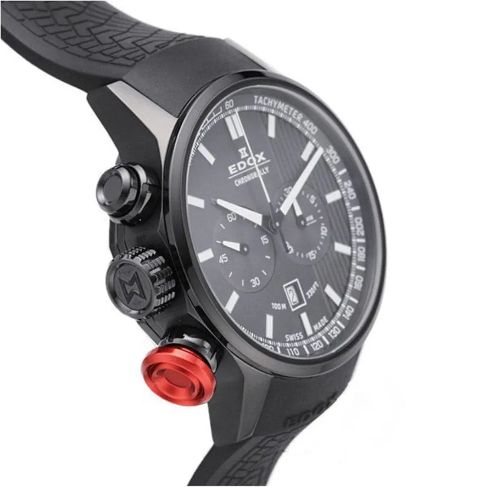 Schmuck Edox Uhren EDOX CHRONORALLY CHRONOGRAPH QUARTZ ED10302-37N-GIN Herrenuhr