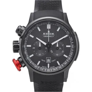 Schmuck Edox Uhren EDOX CHRONORALLY CHRONOGRAPH QUARTZ ED10302-37N-GIN Herrenuhr