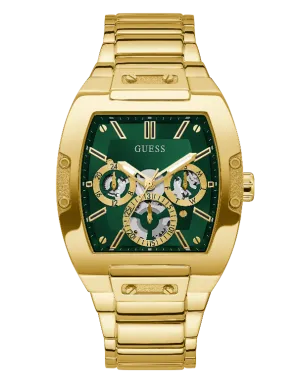 Schmuck Guess Uhren Guess - Herren Phoenix Grünes Zifferblatt Goldton Uhr - GW0456G3 - 785678