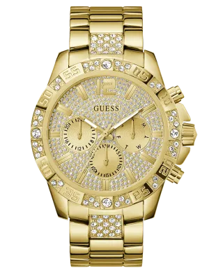 Schmuck Guess Uhren Guess - Majestätische polierte Goldton-Uhr - GW0796G2 - 788638