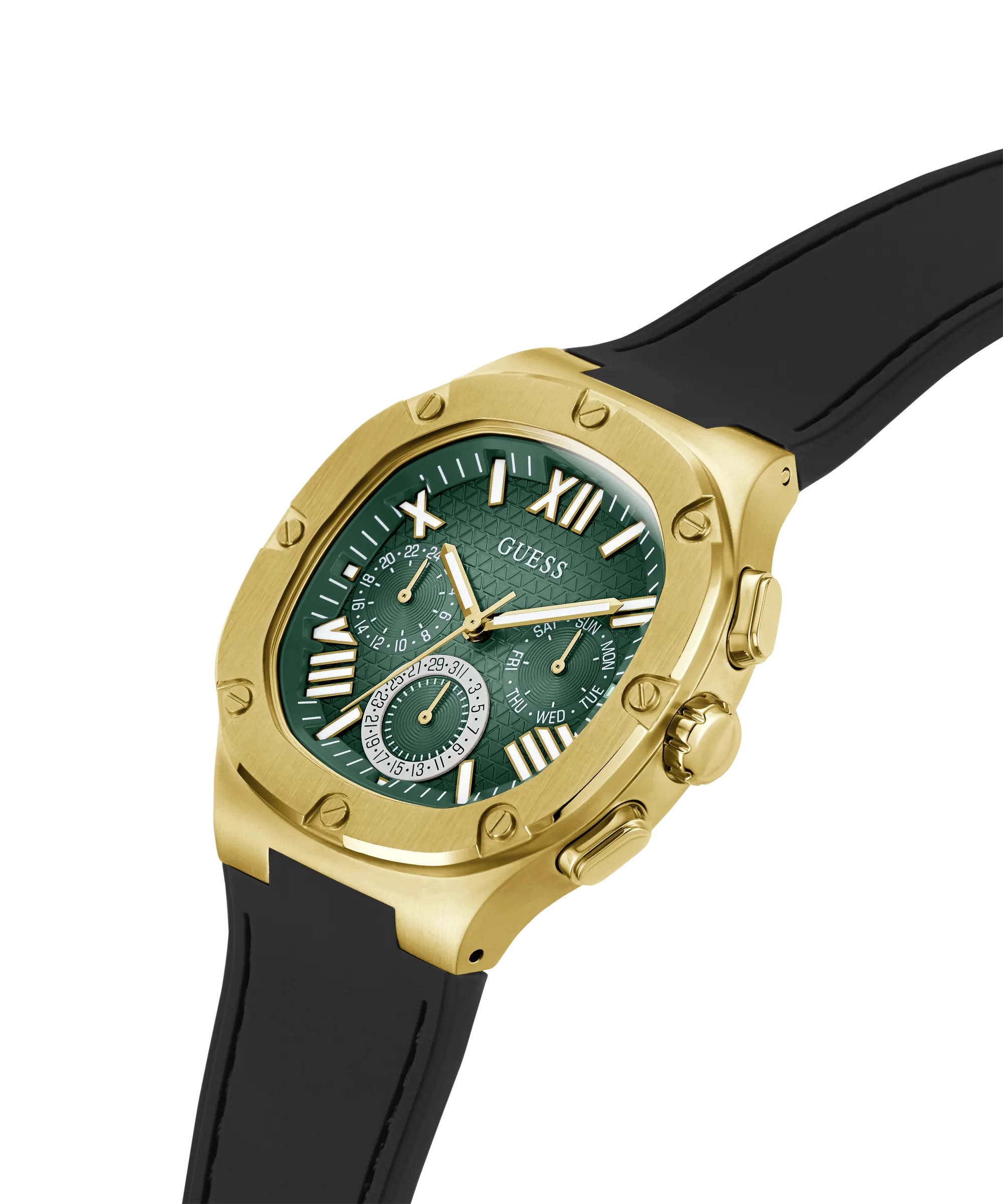 Schmuck Guess Uhren Guess - Herren Multifunktionsuhr in Schwarz Gold - GW0571G3 - 787722