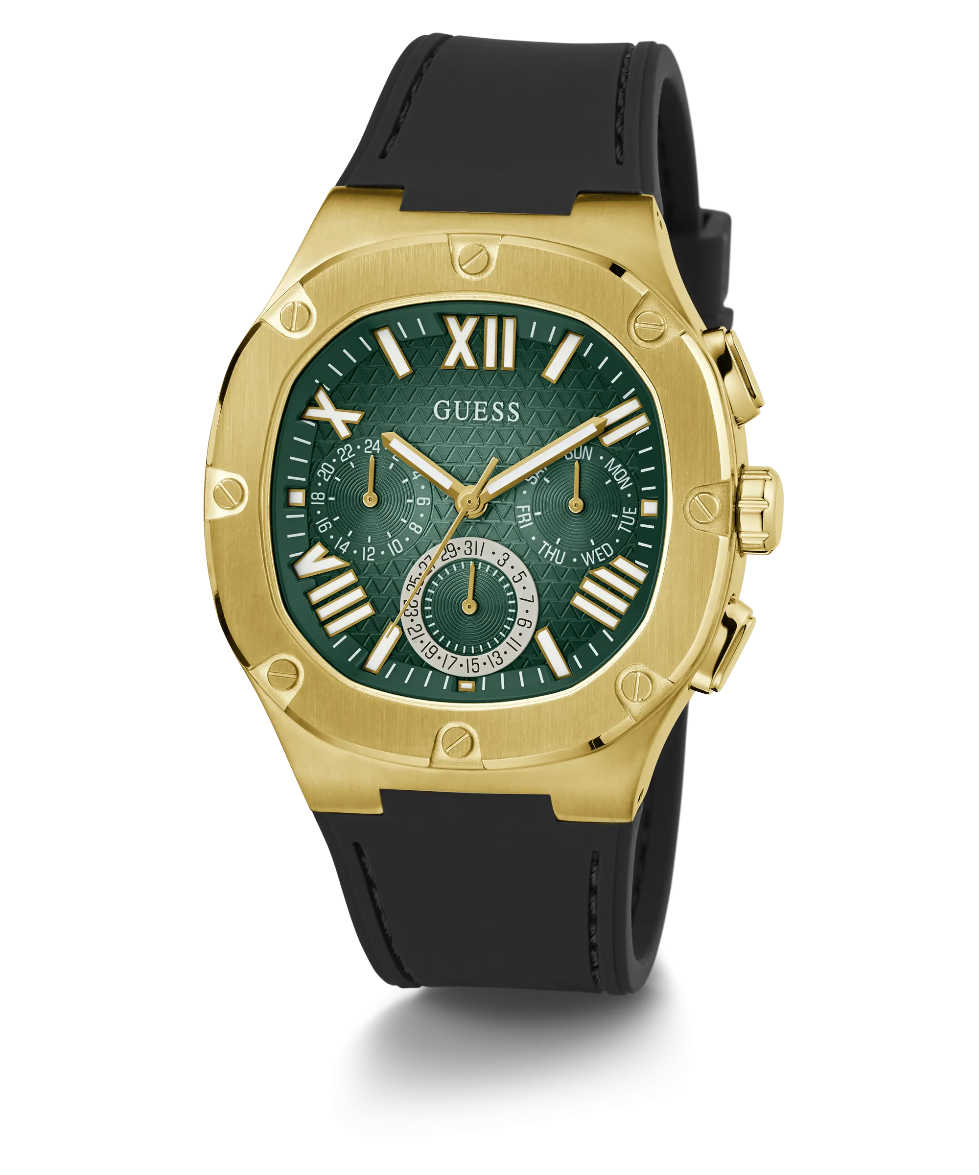 Schmuck Guess Uhren Guess - Herren Multifunktionsuhr in Schwarz Gold - GW0571G3 - 787722