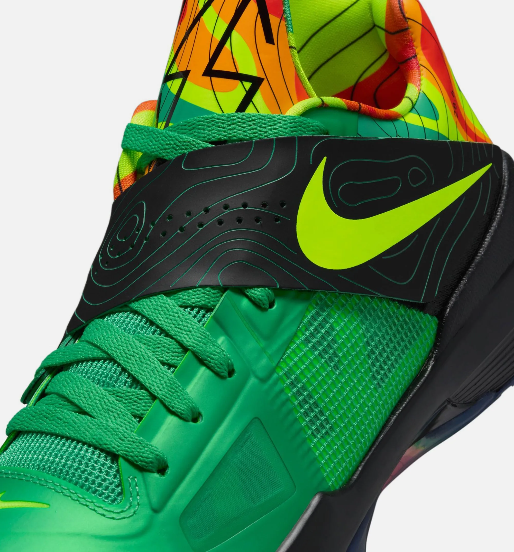 KD 4 Weatherman Herren Lifestyle-Schuh - Üppiges Grün/Volt/Schwarz/Team Orange