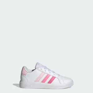 Kids' adidas Grand Court Lifestyle Tennis Lace-Up Shoes Hey Dude Shoes