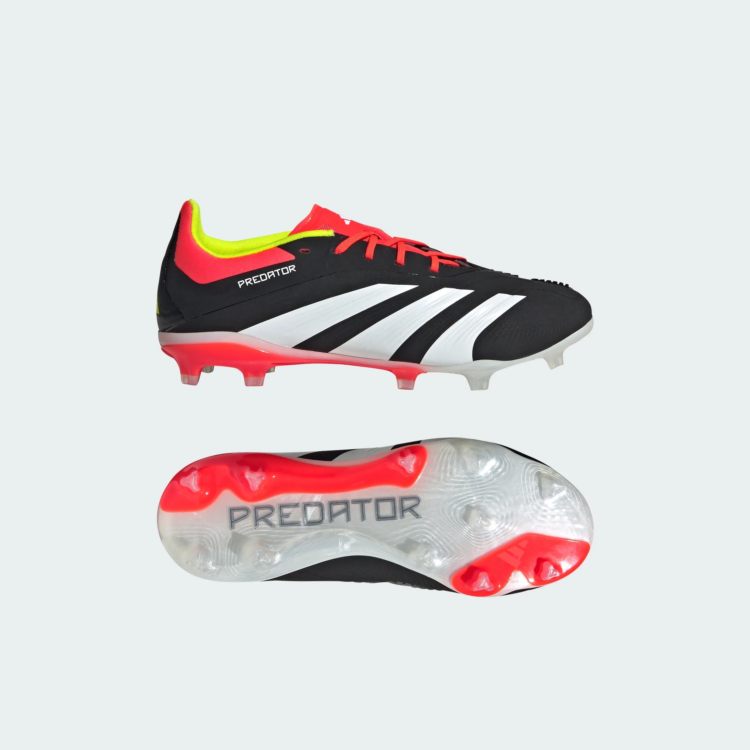 Kids' adidas Predator 24 Elite Fußballschuhe mit festem Boden Hey Dude Schuhe