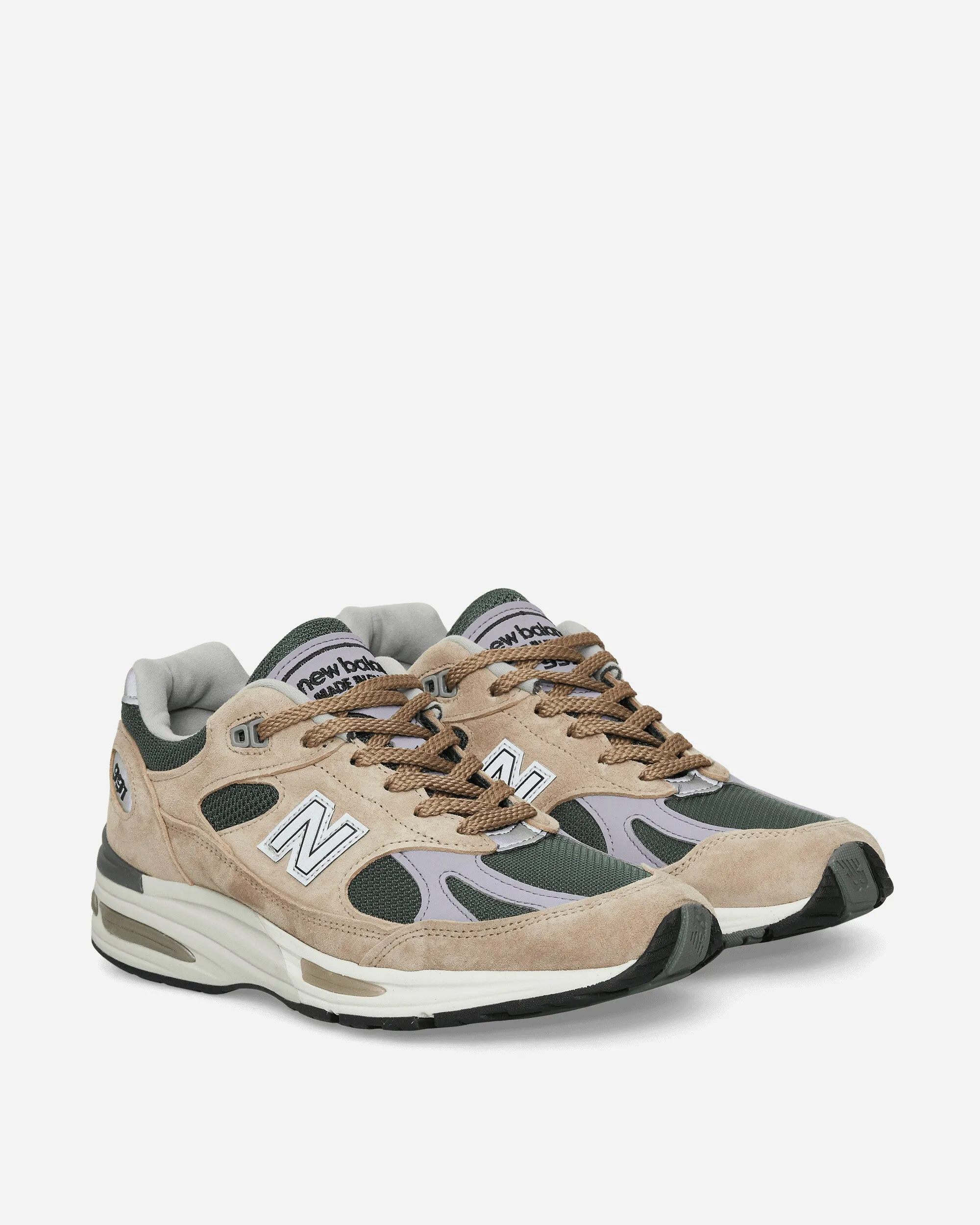 Hergestellt in UK 991v2 Sneakers Zement / Douglasie / Lavendelgrau