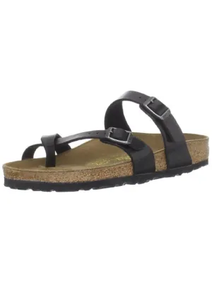 Mayari Damen Leder Schlupf-Sandalen mit Fußbett