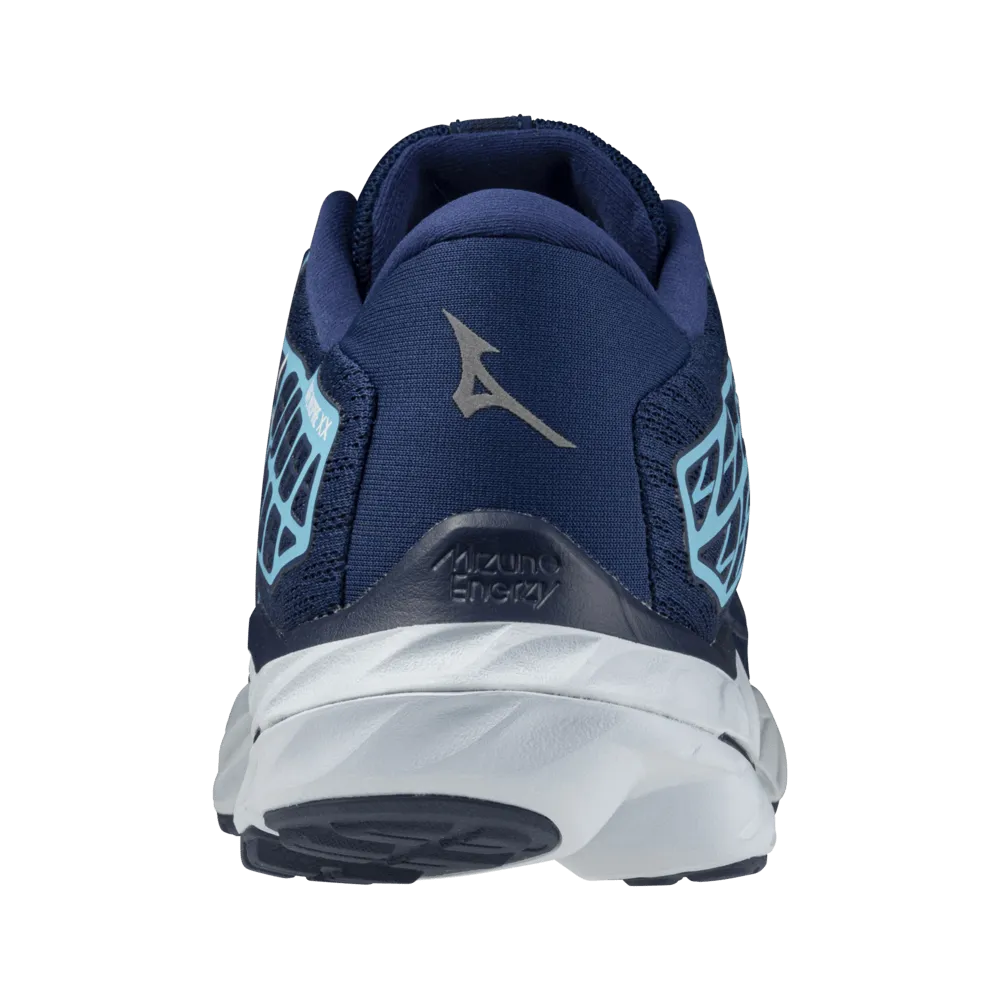 Mizuno Herren Wave Inspire 20 Laufschuhe in Estate Blau/ Weiß/ River Blau AW24