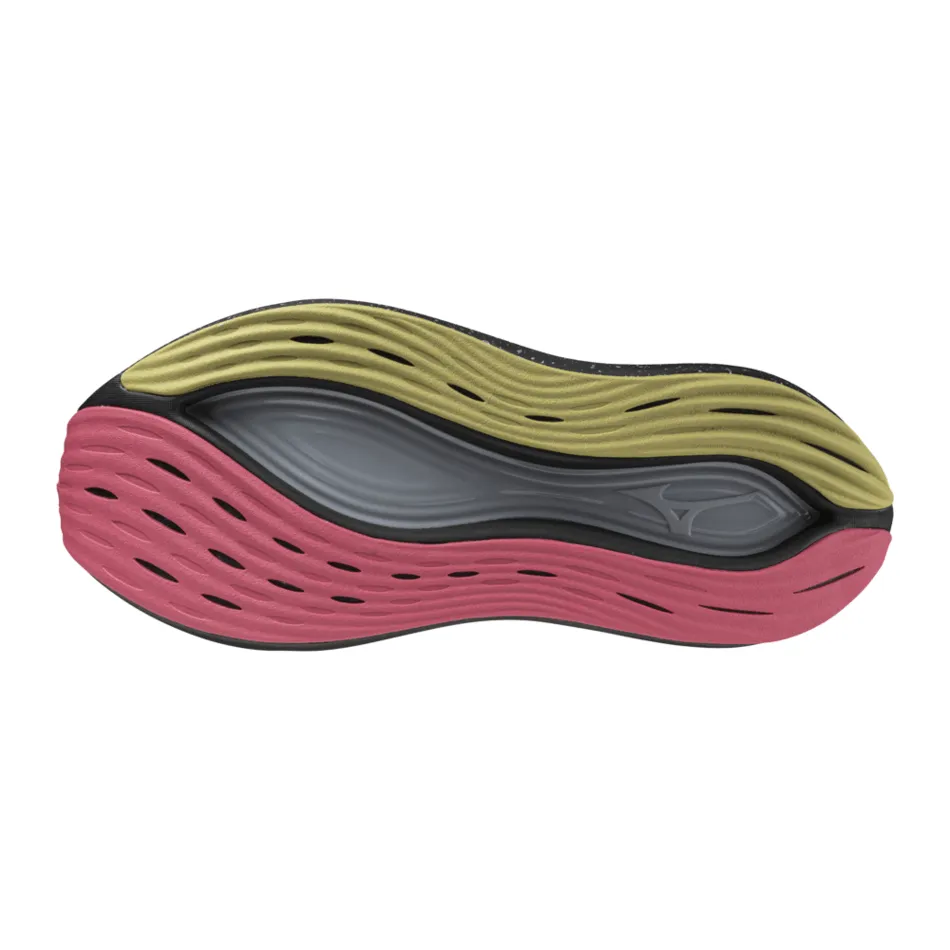 Mizuno Neo Vista Damen-Laufschuhe in Schwarz Silber/Rosa Tetra AW24