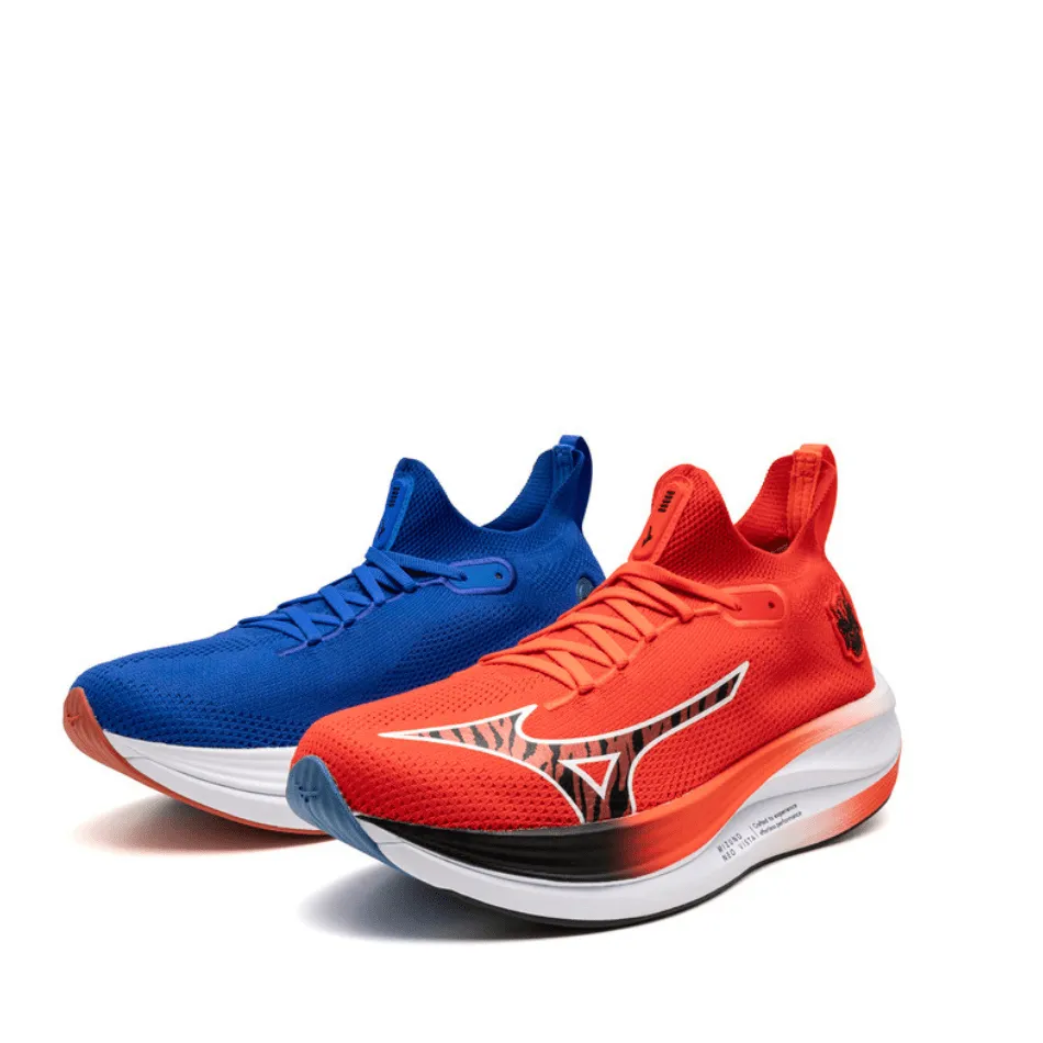 Mizuno Unisex Neo Vista Laufschuhe in Oni-Dämon Mizuno Ignition Rot/Schwarz/Baseball Blau SS25