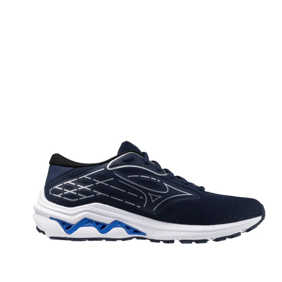 Mizuno Wave Equate 8 Herren-Laufschuhe Estate Pageant Blau/Weiß/Silber AW24