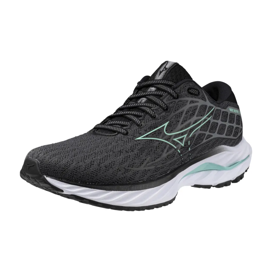 Mizuno Damen Wave Inspire 20 Laufschuhe in Iron Gate/Staubiger Jadegrün/Schwarz AW24
