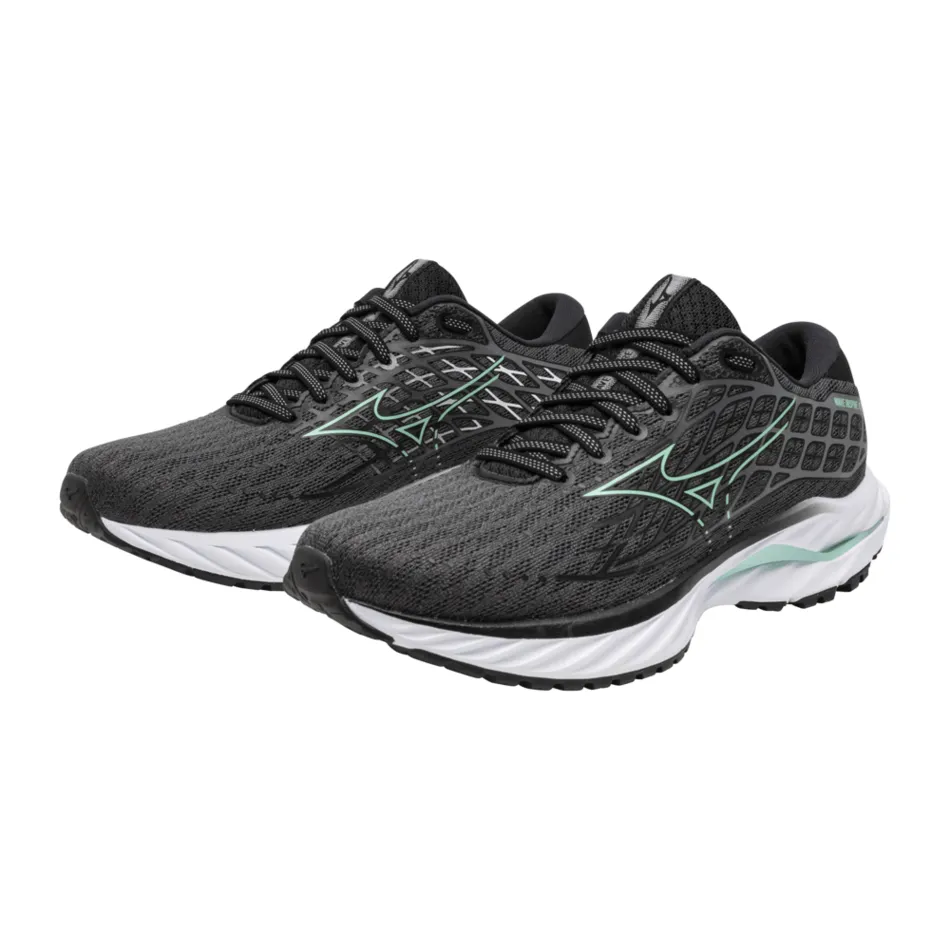 Mizuno Damen Wave Inspire 20 Laufschuhe in Iron Gate/Staubiger Jadegrün/Schwarz AW24