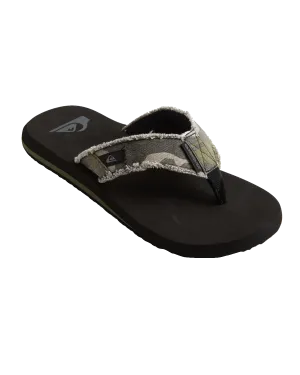 Monkey Abyss Flip Flops in Grün, Braun & Schwarz