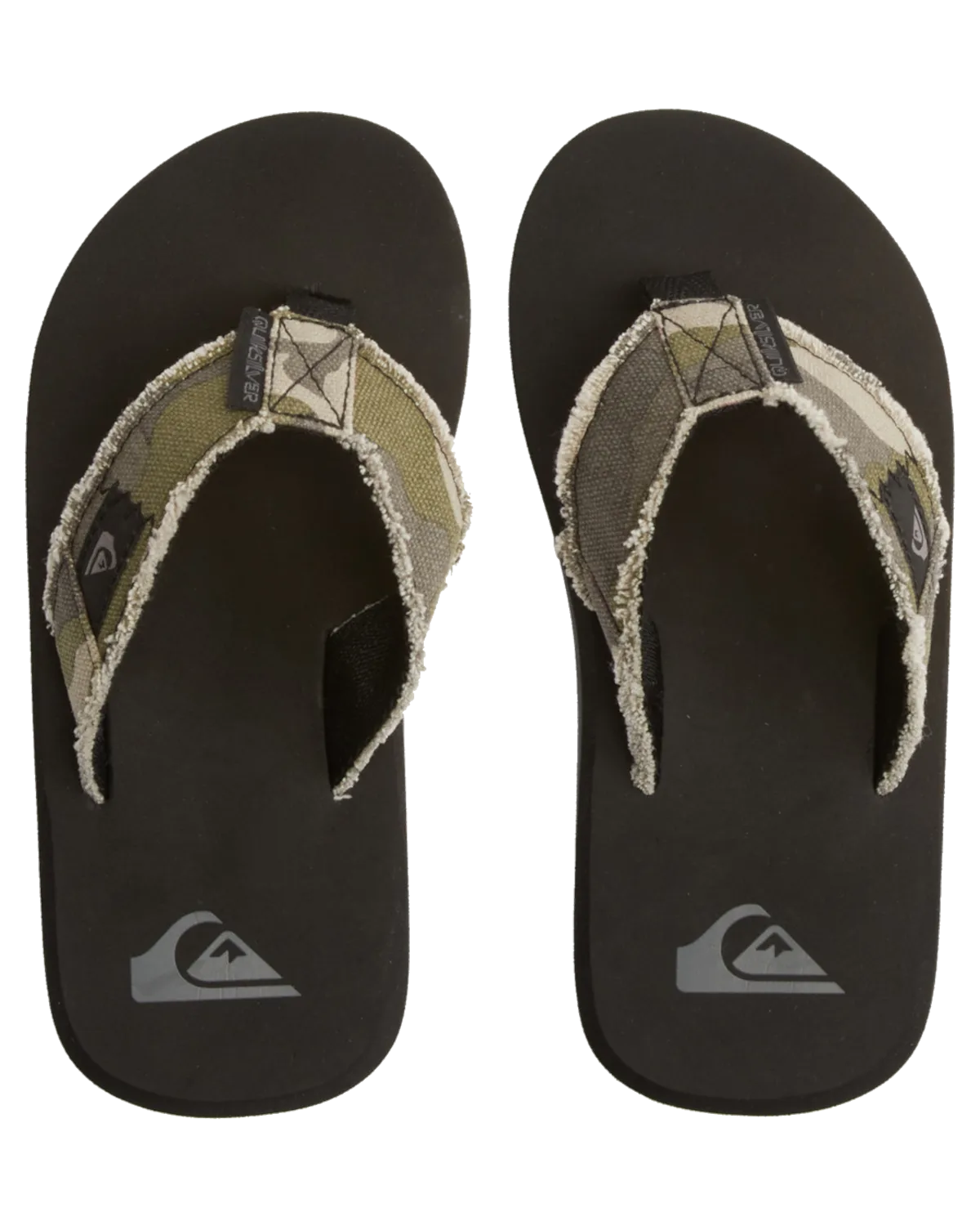 Monkey Abyss Flip Flops in Grün, Braun & Schwarz