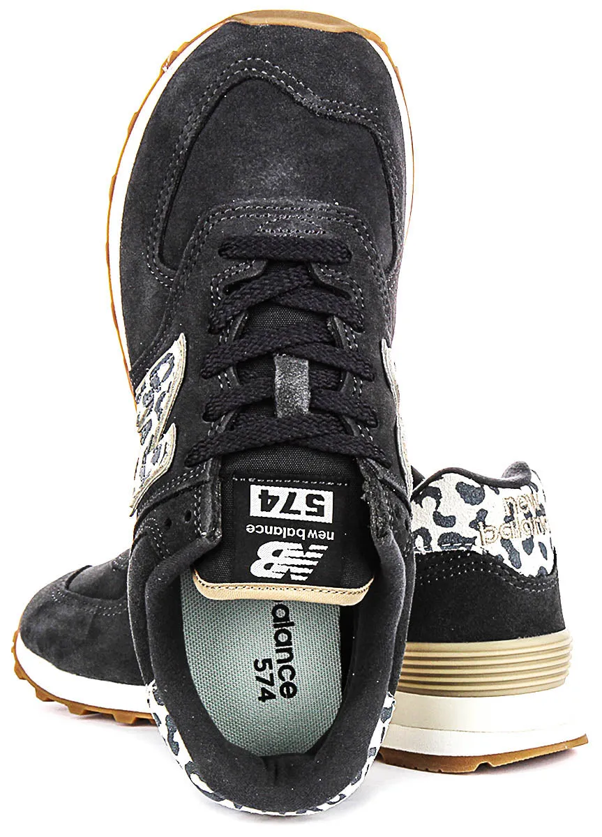 New Balance WL 574XE2 In Kohle-Leopard Für Damen Schuhe New Balance