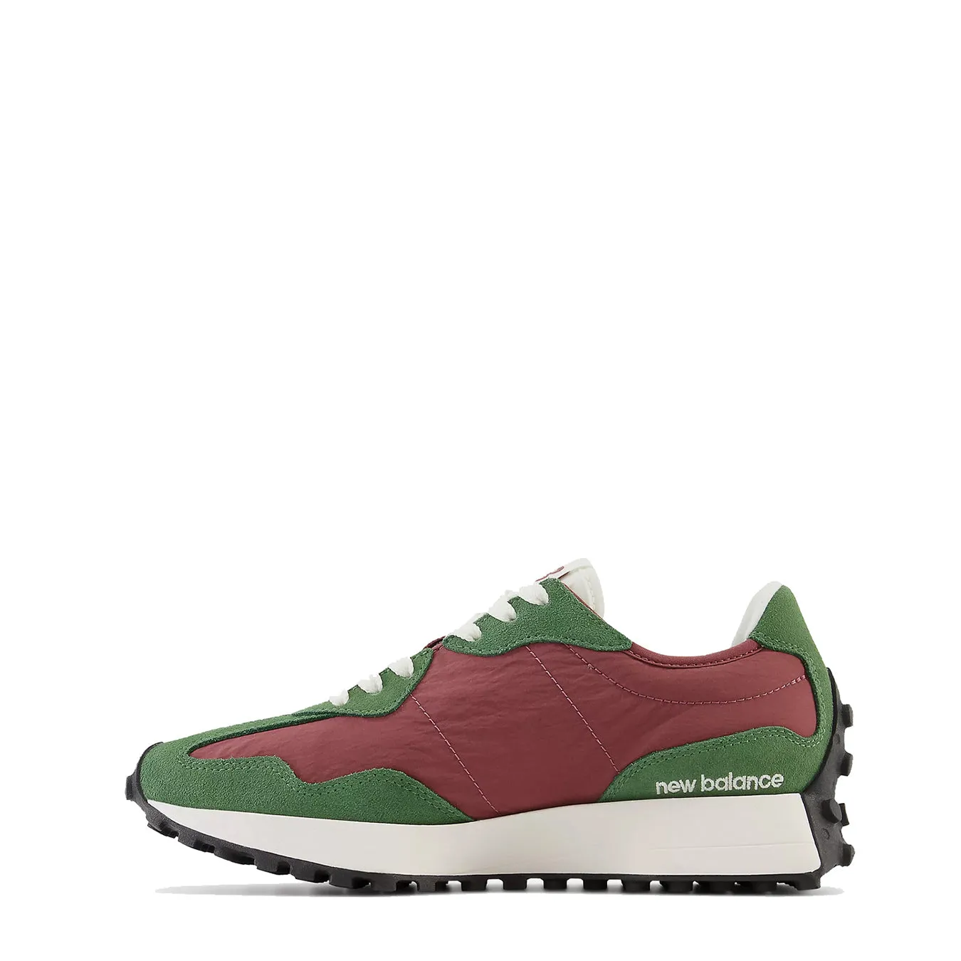 New Balance Damen 327 Trainingsschuhe Nori / Gewaschener Burgunder
