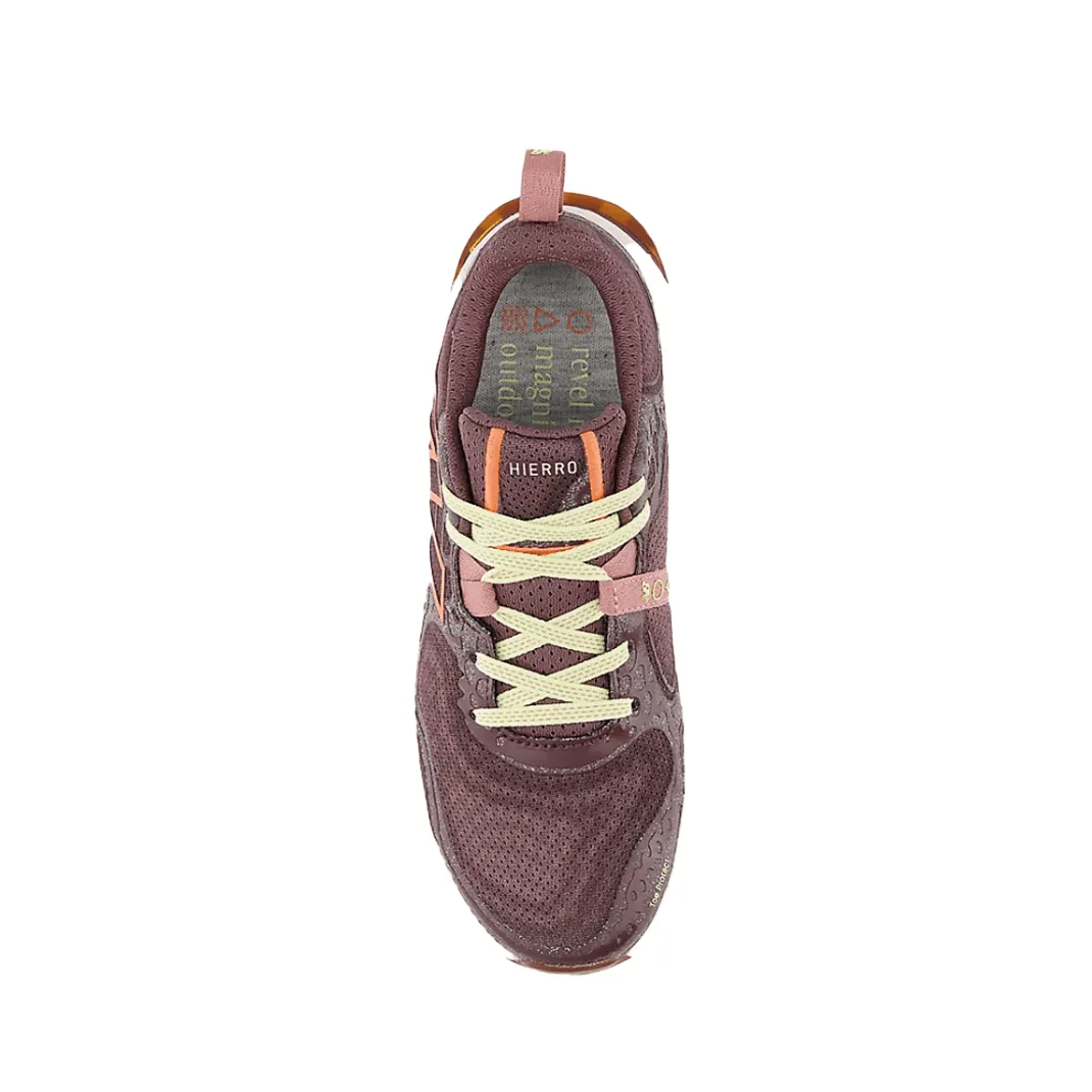 New Balance Damen Fresh Foam X Hierro v8 Trailrunning-Schuhe in Lakritz/Golfrot/Rosa Granit SS24