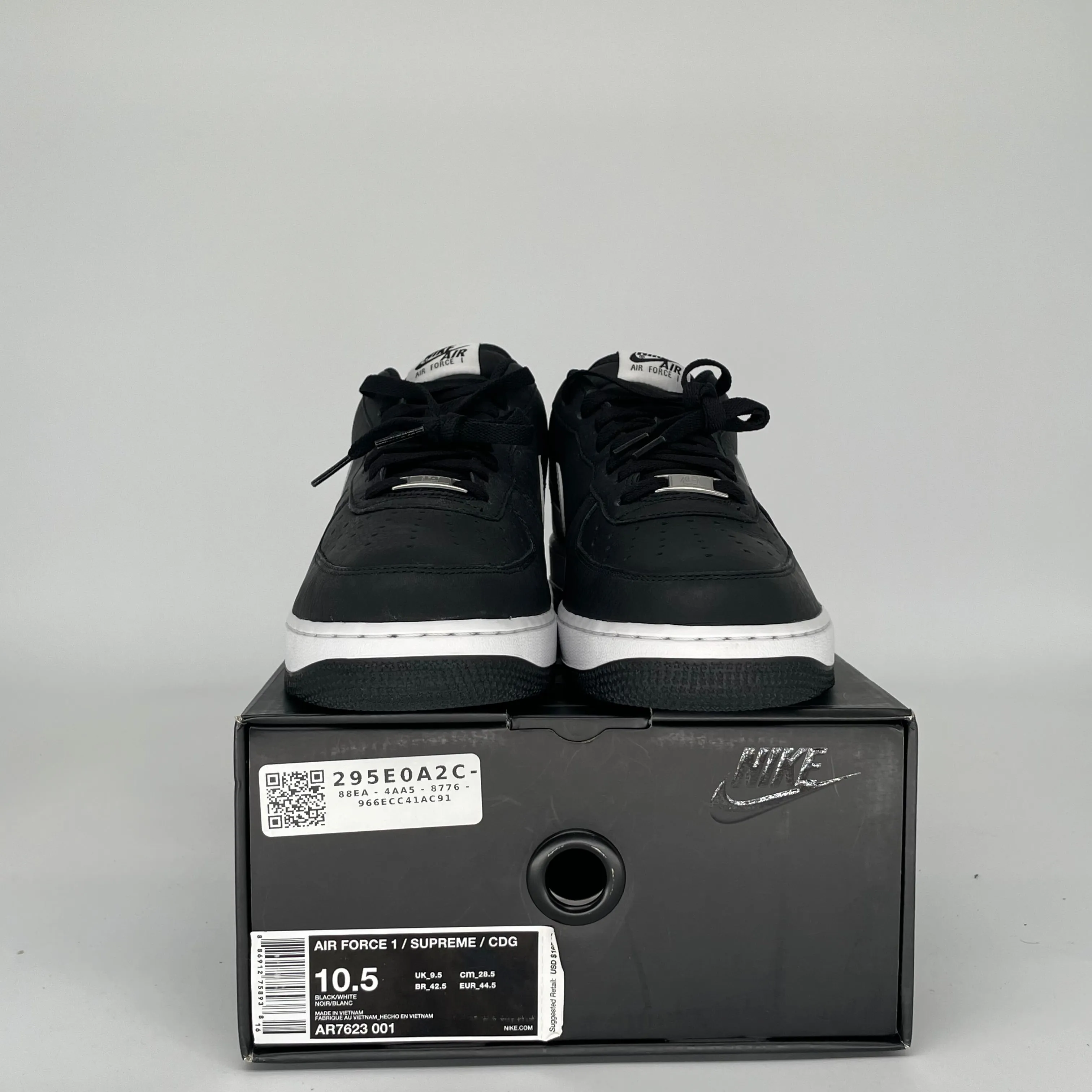 NIKE AIR FORCE 1 LOW SUPREME CDG GRÖßE 10.5 AR7623-001