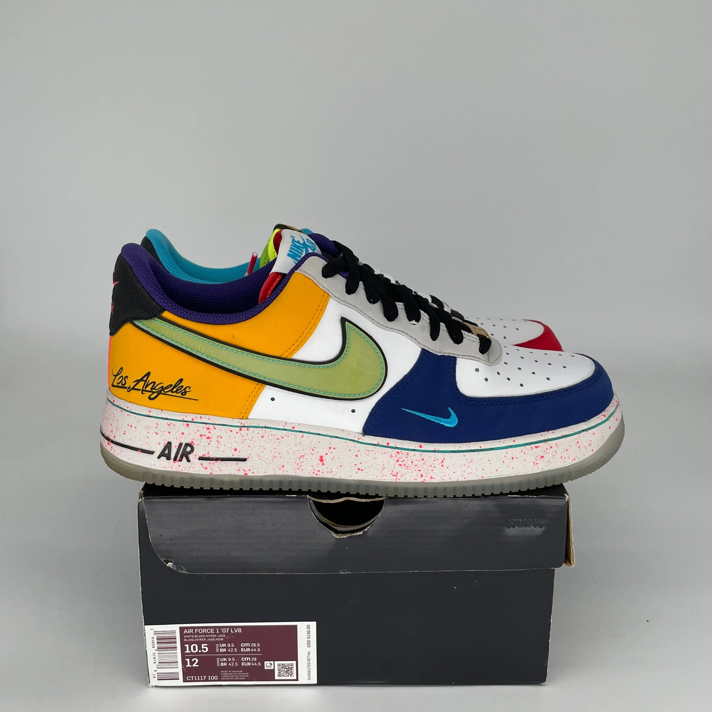 NIKE AIR FORCE 1 LOW WHAT THE LA GRÖßE 10.5 CT1117-100