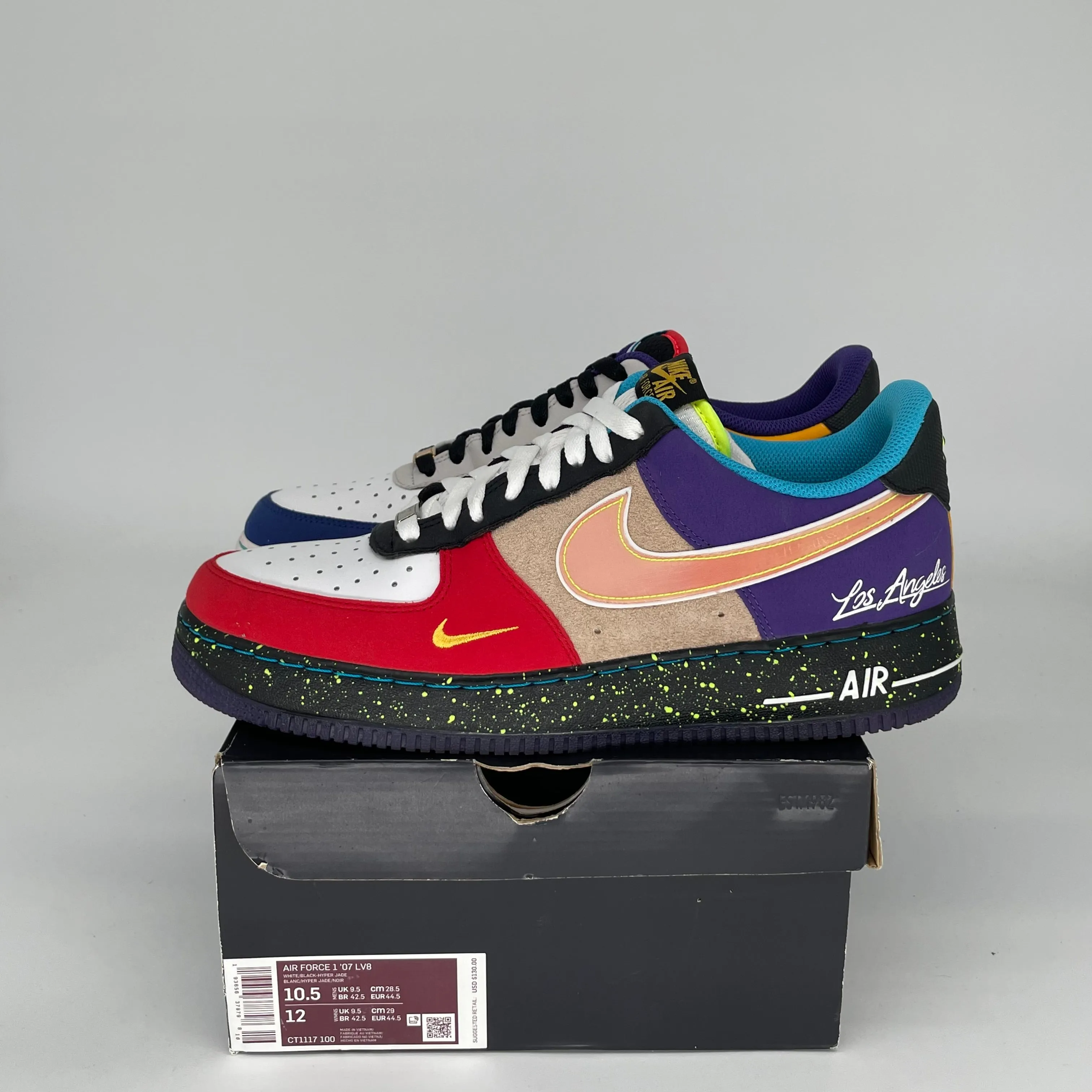 NIKE AIR FORCE 1 LOW WHAT THE LA GRÖßE 10.5 CT1117-100